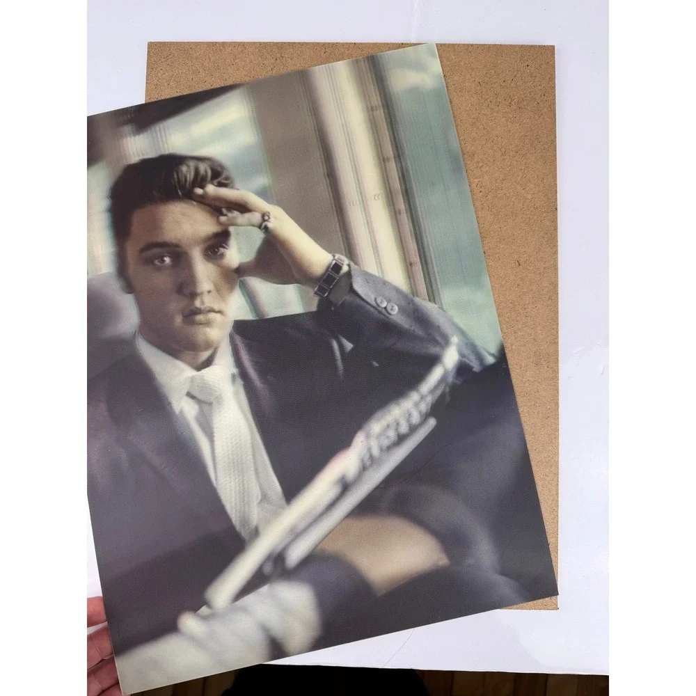 Elvis‎ Presley 3D Lenticular "On the Train to Memphis" Wall Art 11.5" x 15.5" - Picture 3 of 6